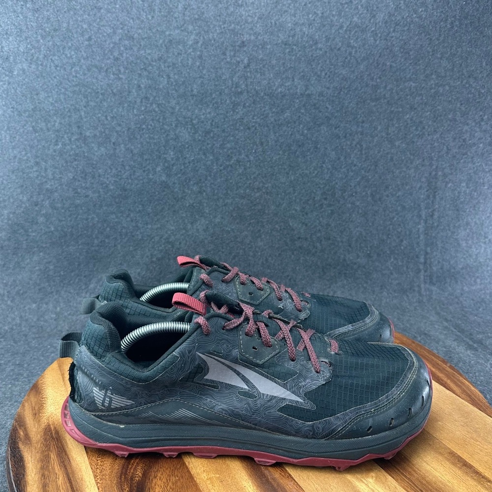 Altra Lone Peak 6 Mens Size 13 Trail Running Shoes Black Red ALOA547L020